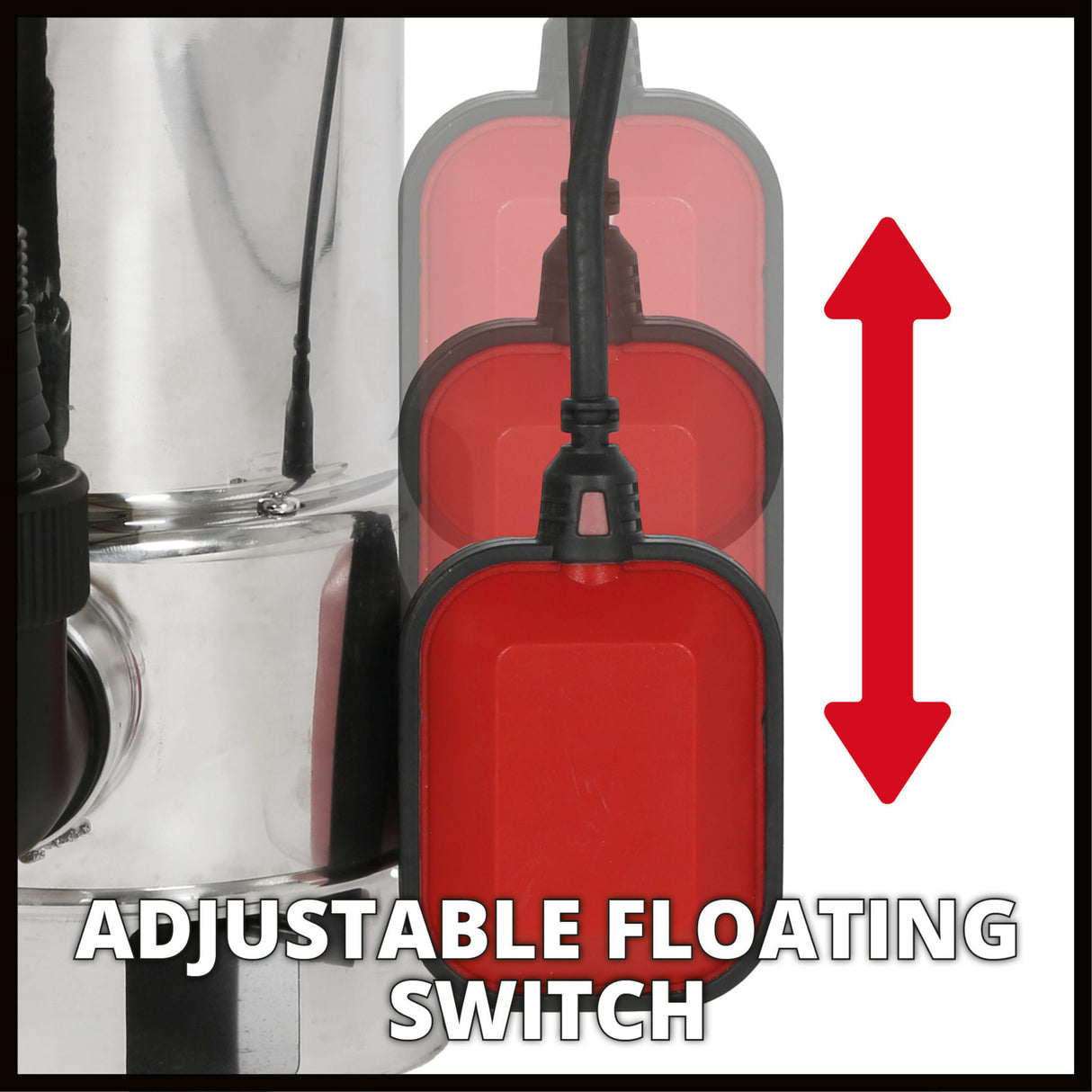 Pompe à eau sale Einhell GC-DP 7035 N Eco Plus (acier inoxydable rouge)