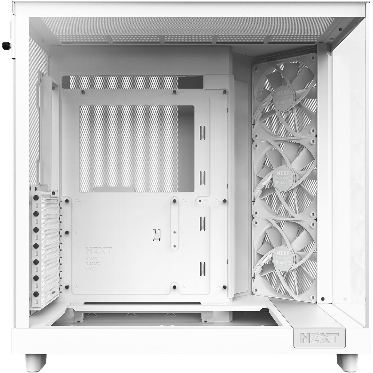 Boîtier tour midi Nzxt h6 flow (blanc | 2x USB-A | 1x USB-C | verre trempé)