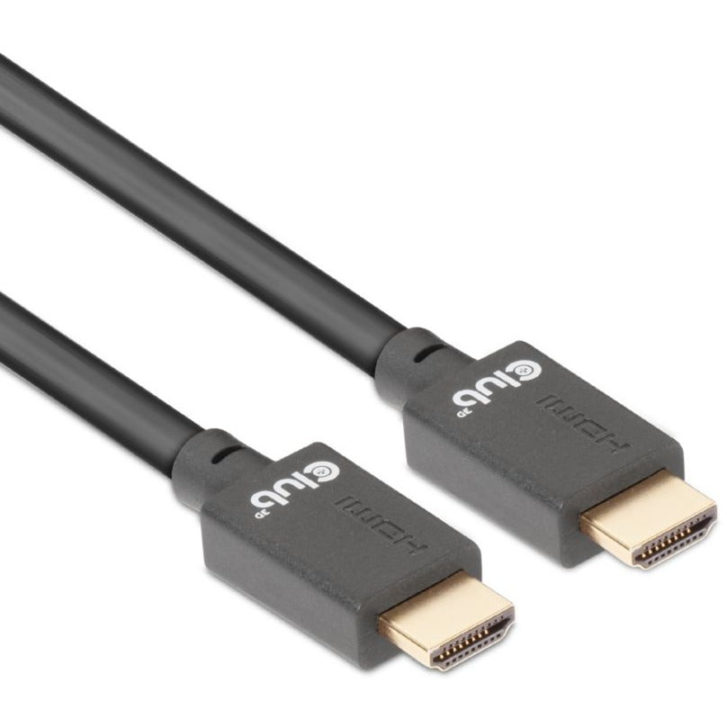 Câble certifié HDMI 2.1 ultra haut débit Club 3D mâle-mâle (noir, 5 mètres, 4K 120Hz, 8K 60Hz, 48Gbps)