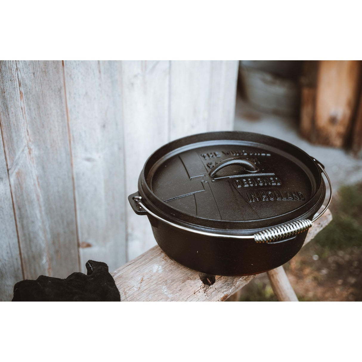 The Windmill Dutch Oven 6 qt sans pieds poêle de cuisson (noir, ø 31,5 cm | 5,9 litres)