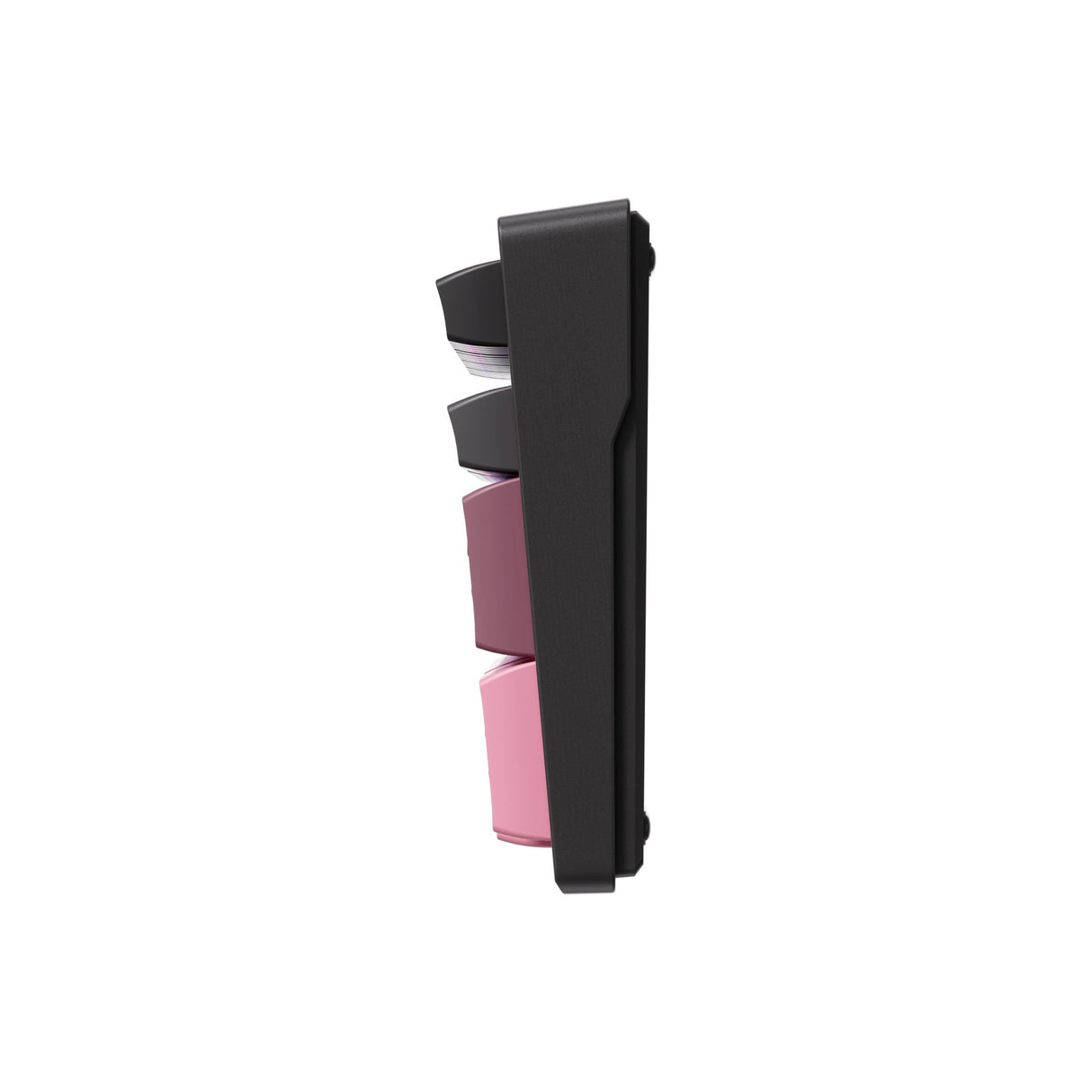 Mchose g98 pro noir rose chou tofu v2 sans fil tri-mode personnalisé clavier de jeu RVB mécanique (noir, disposition américaine (qwerty), ktt chou tofu v2, RVB, échange à chaud, pbt gravé sur le côté, sans fil | Bluetooth | USB-C)