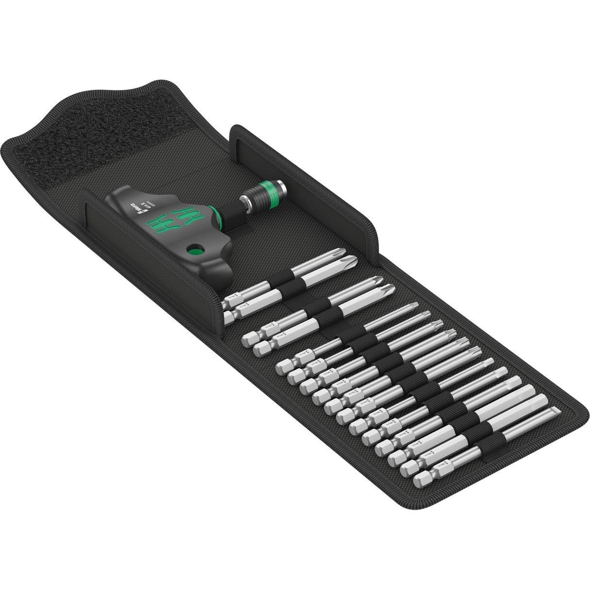 Wera Kraftform Kompakt 400, clé à douille 17 pièces (noir vert)