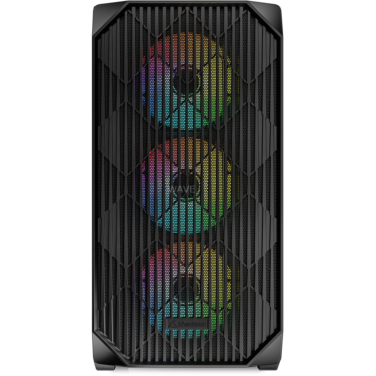 Boîtier mini tour Sharkoon mk3 rgb (noir | 2x usb-a | 1x usb-c | rgb | verre trempé)