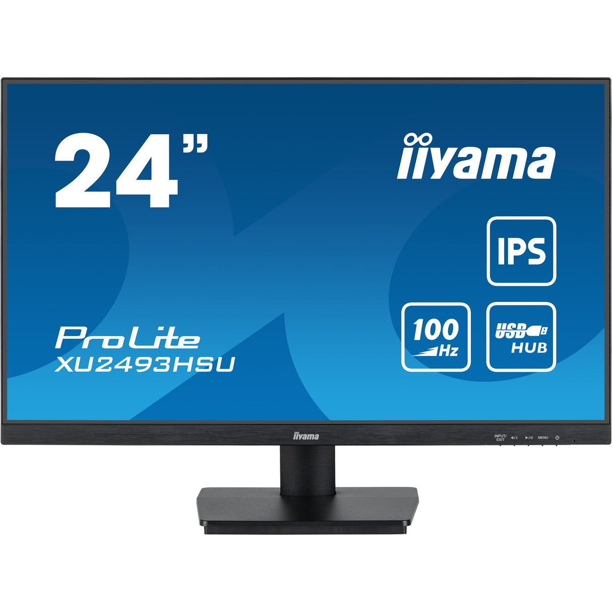 Moniteur Iiyama prolite xu2493hsu-b7 24 (noir (mat), HDMI, port d'affichage, 2x USB-A, USB-B)