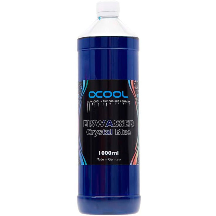 Alphacool Eiswasser Crystal Blue Liquide de refroidissement actif UV (bleu, 1000 ml)