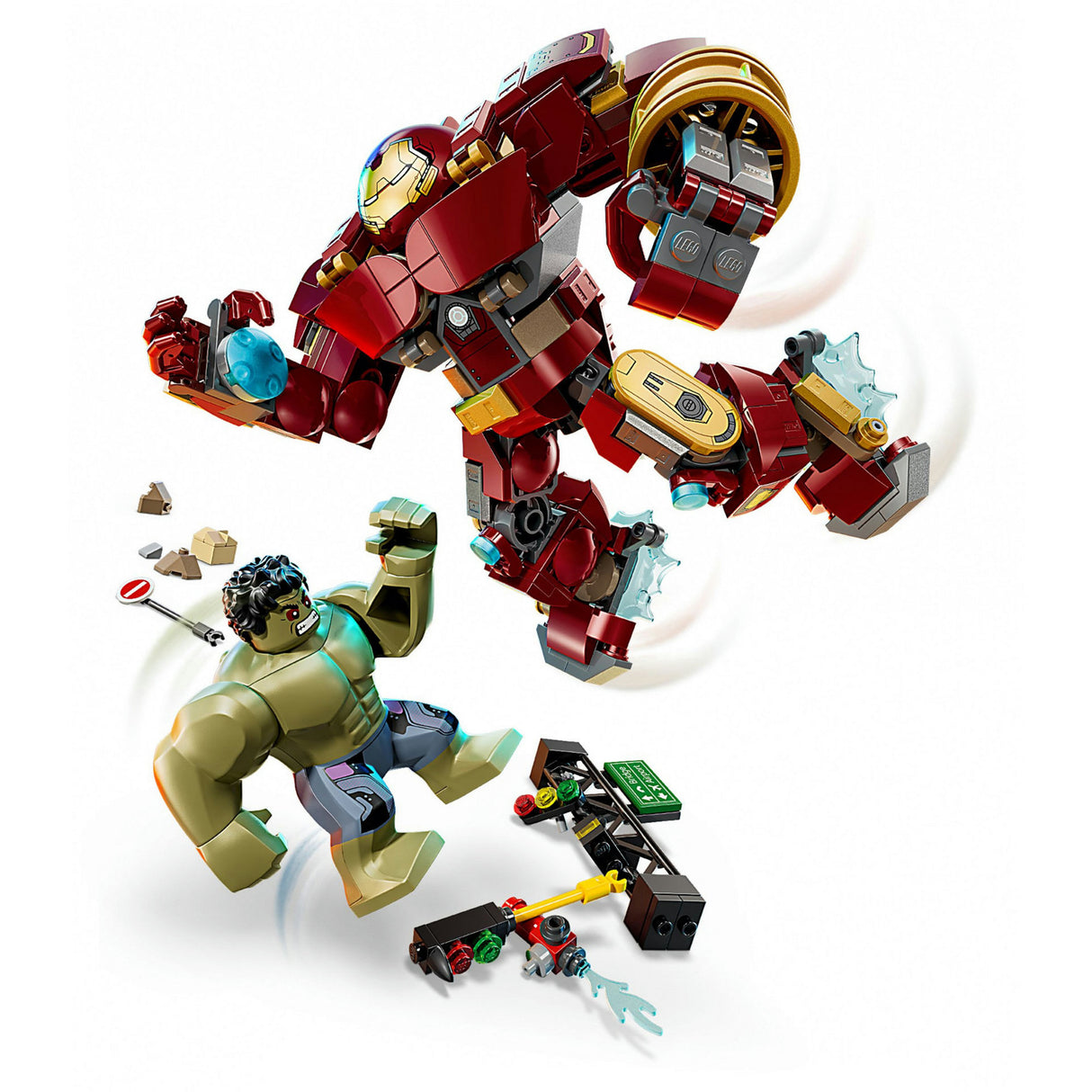 Lego super heros 76343 merveille bataille ultime : hulkbuster contre hulk