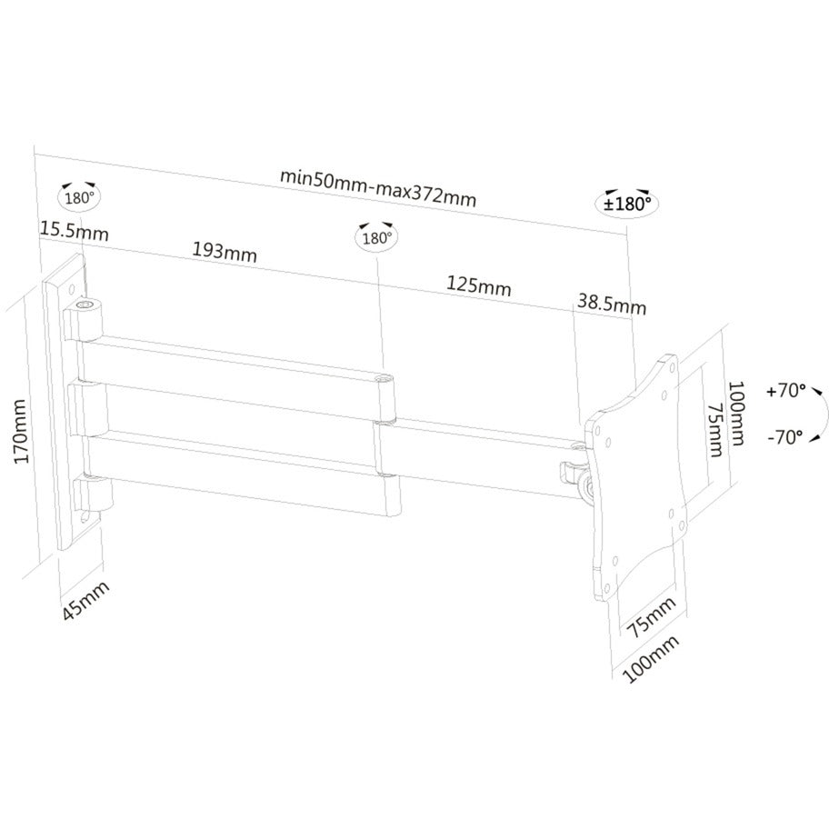 Neomounts Wallrun FPMA-W830BLACK