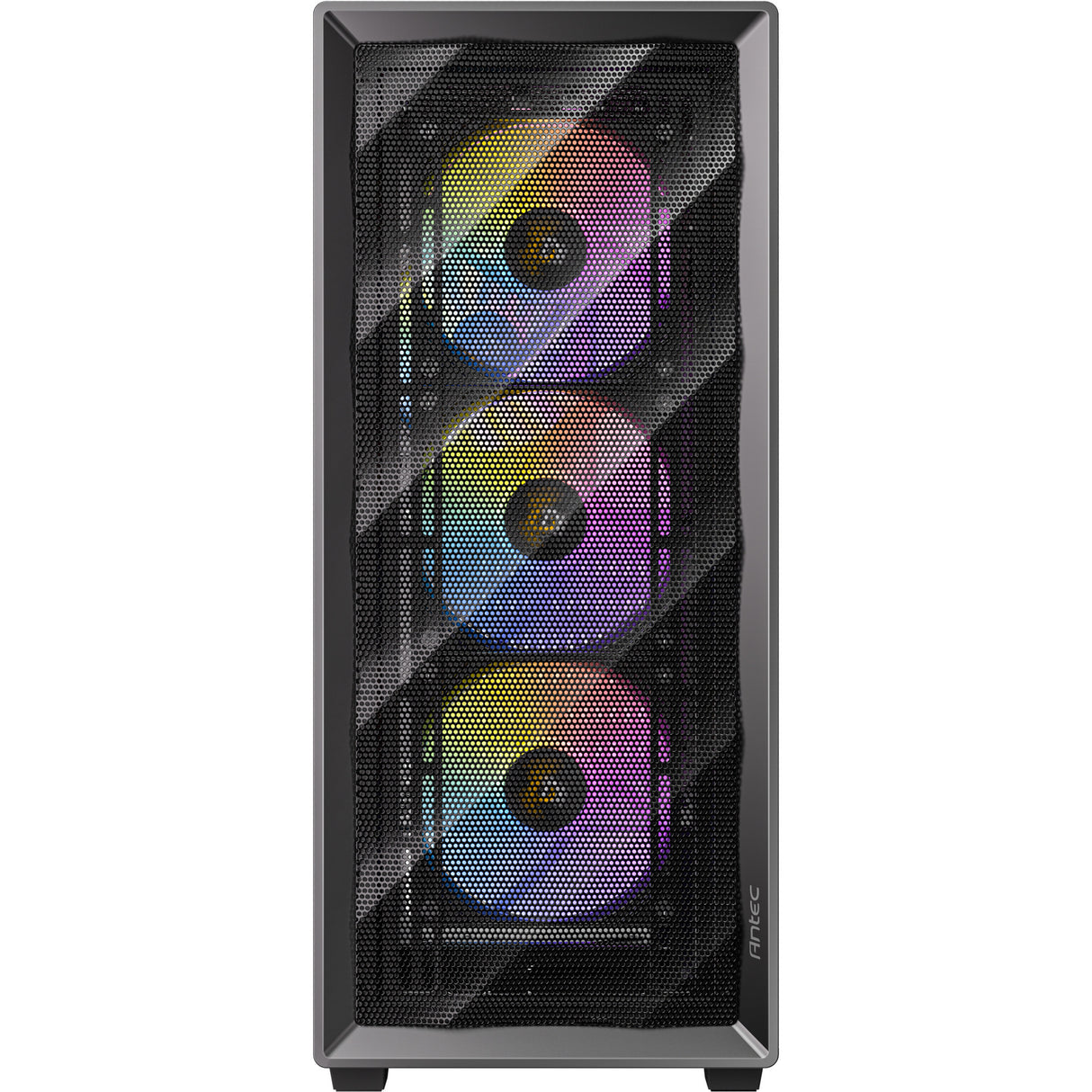 Boîtier tour midi Antec ax85 argb (noir | 2x usb-a | verre trempé)