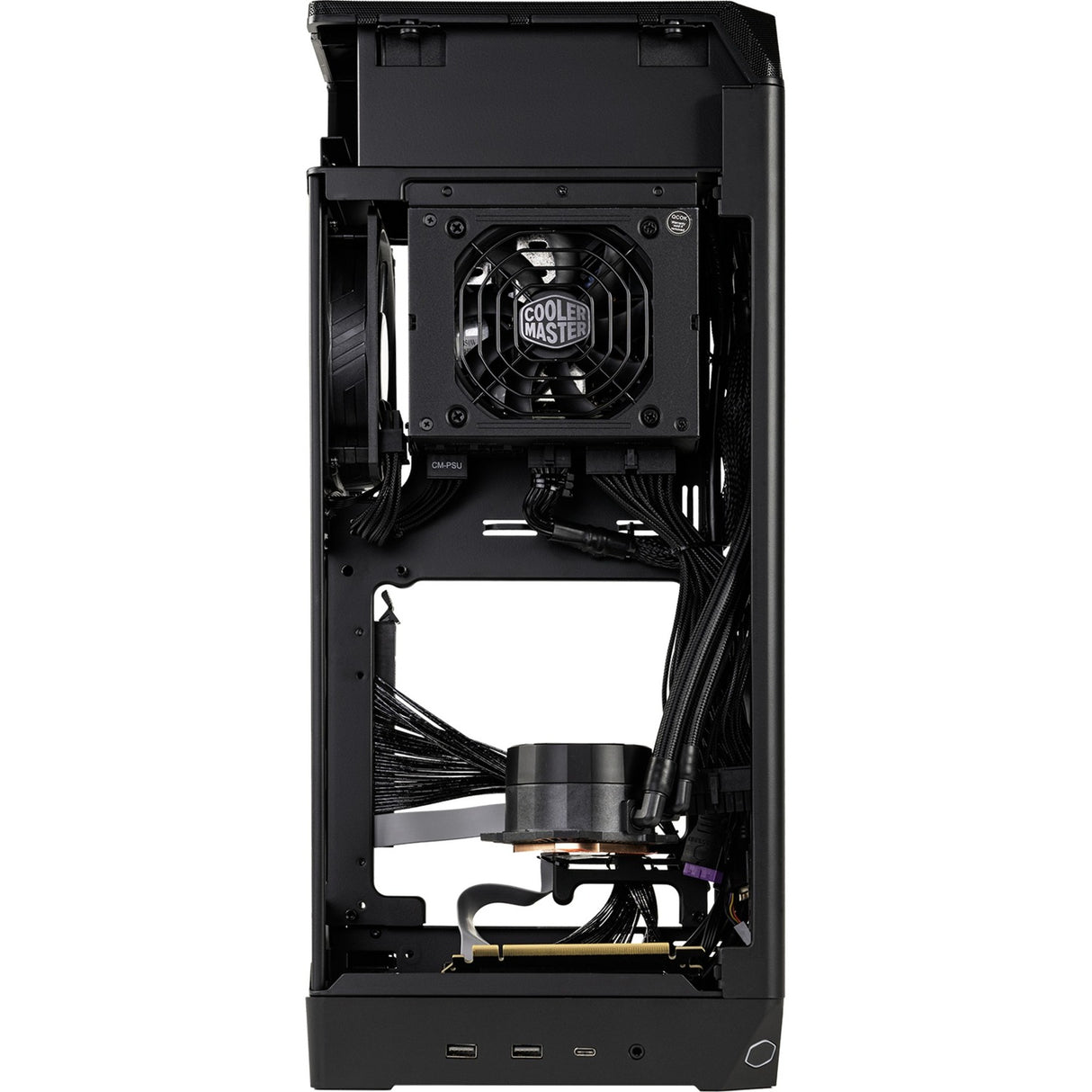 Boîtier mini tour Cooler master ncore 100 max (gris foncé | 2x USB-A | 1x USB-C)
