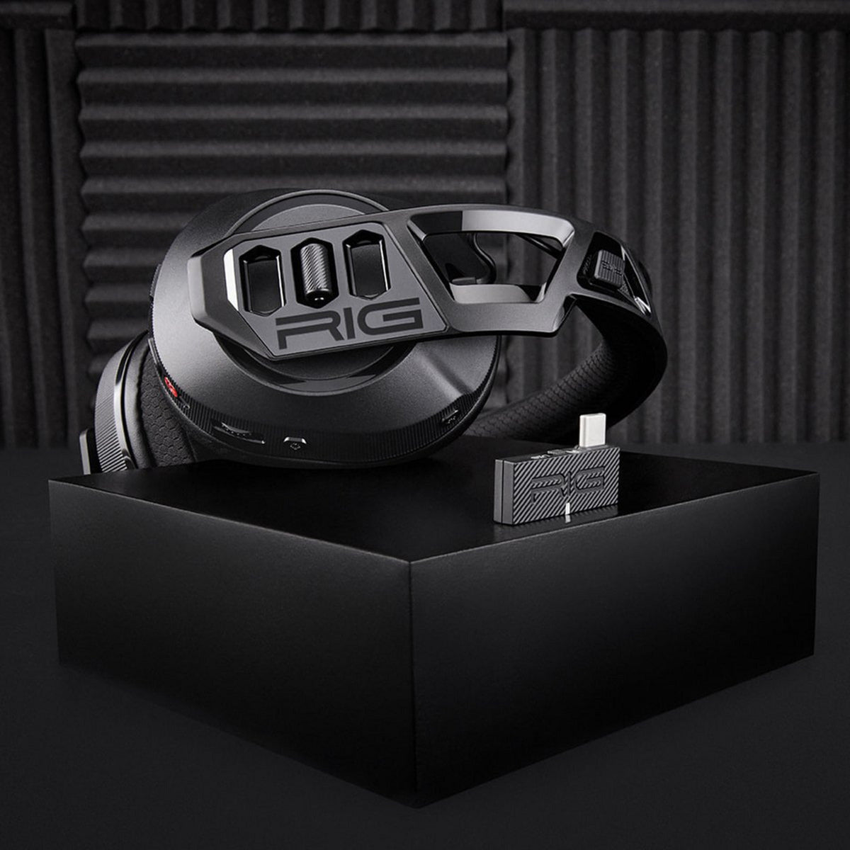 Casque de jeu supra-auriculaire Nacon rig 600 pro hs (noir, playstation 5, playstation 4, windows, nintendo switch, android, ios)