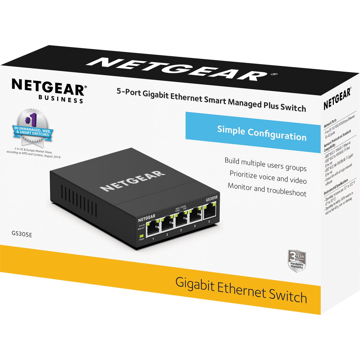 Commutateur Netgear gs305e