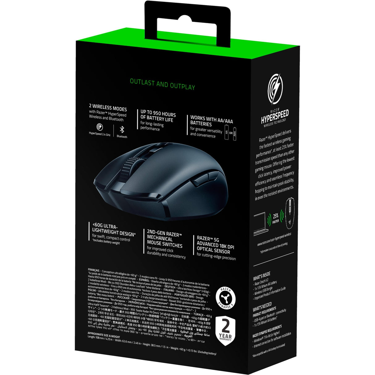Razer Orochi V2 Mobile Wireless Gaming Mouse