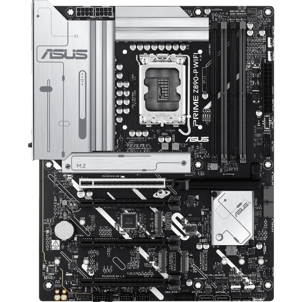 Carte mère Asus Prime Z890-P WiFi Socket 1851 (RAID, 2,5 Go-LAN, WiFi 7, BT, Son, ATX)