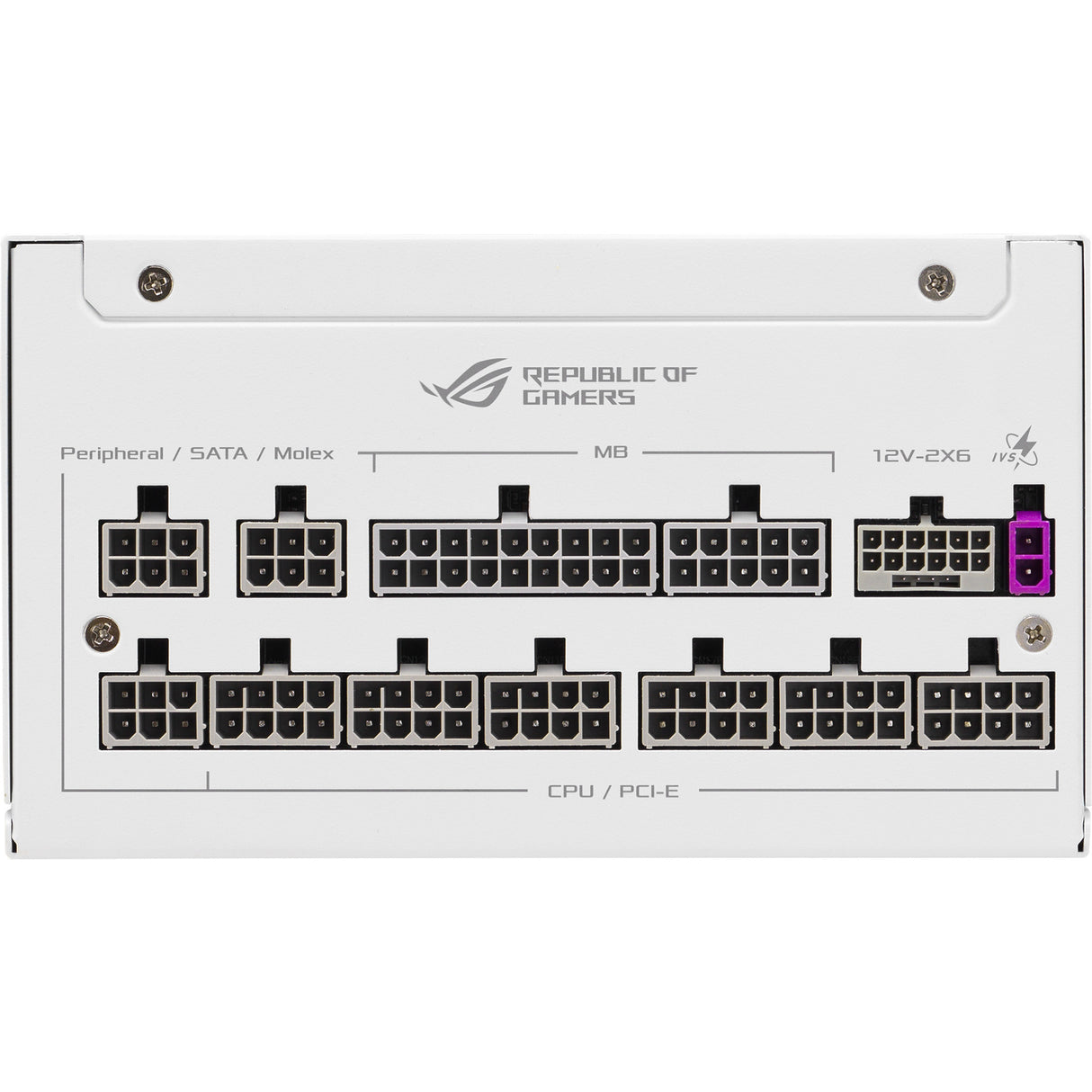 Alimentation modulaire Asus rog strix platine blanc édition 1000 watts (blanc, 1x 12v-2x6, 4x pcie)