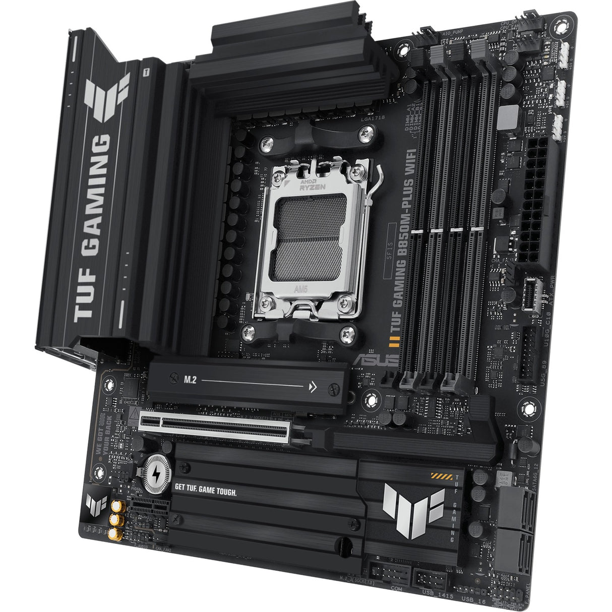Carte mère Asus Tuf Gaming B850M-Plus Wi-Fi Socket AM5 (2,5 Go-LAN, Wi-Fi 6e, BT, son, µATX)