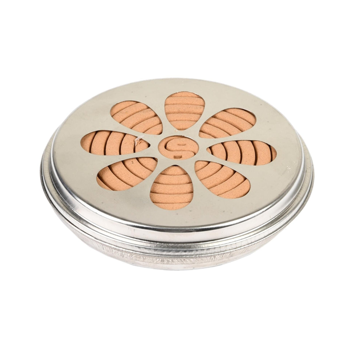 Spirales de citronnelle design Esschert dans un récipient en zinc