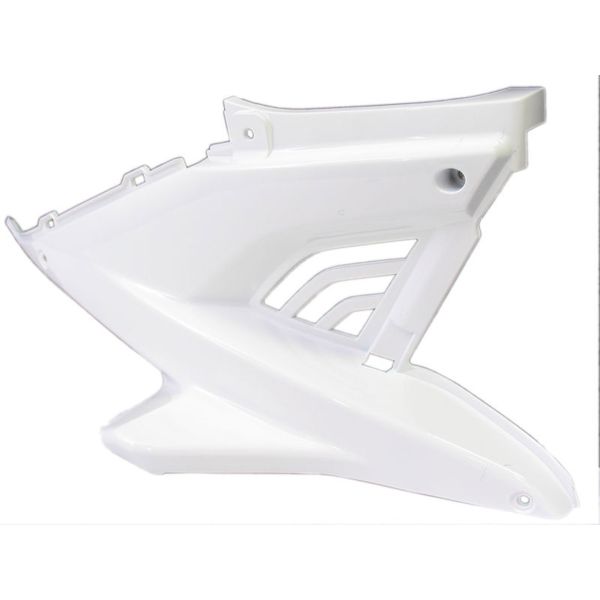 Bulle moteur Edge z capot droit Yamaha Aerox jusqu'à l'année. 2014 blanc brillant