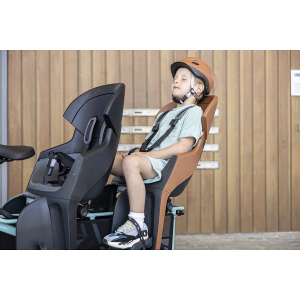 Bobike siège enfant arrière évoluer maxi - montage sur cadre - marron cannelle