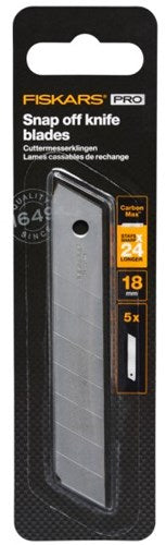 Fiskars carbonmax couteau sécable de rechange 18 mm, 5 pièces