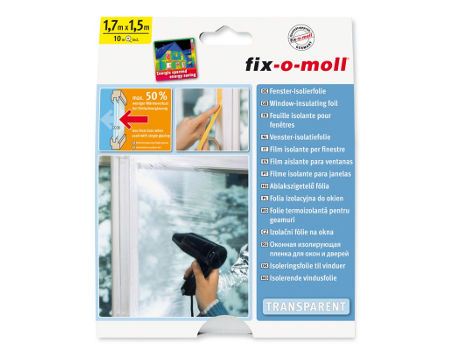 Film isolant pour fenêtre Fix-o-moll - 1,7 x 1,5