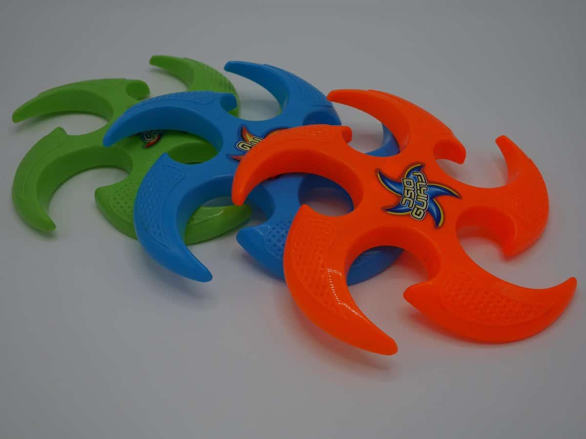 Frisbee à disque volant Van der Doelen bleu, orange ou vert