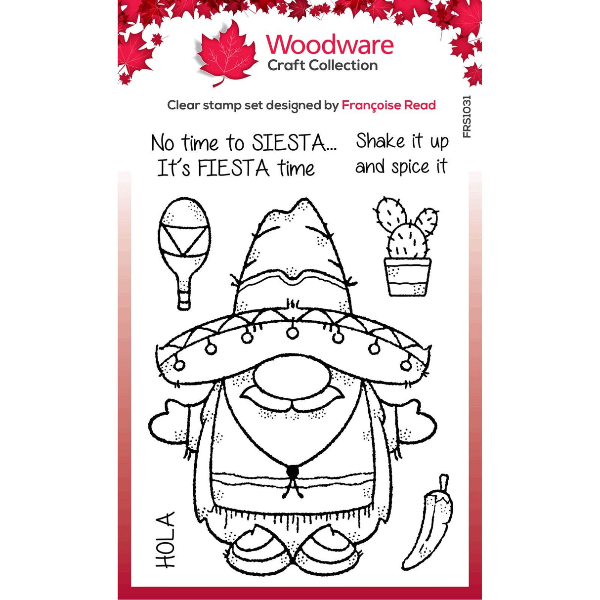 Woodware • clear singles stamp set fiesta time