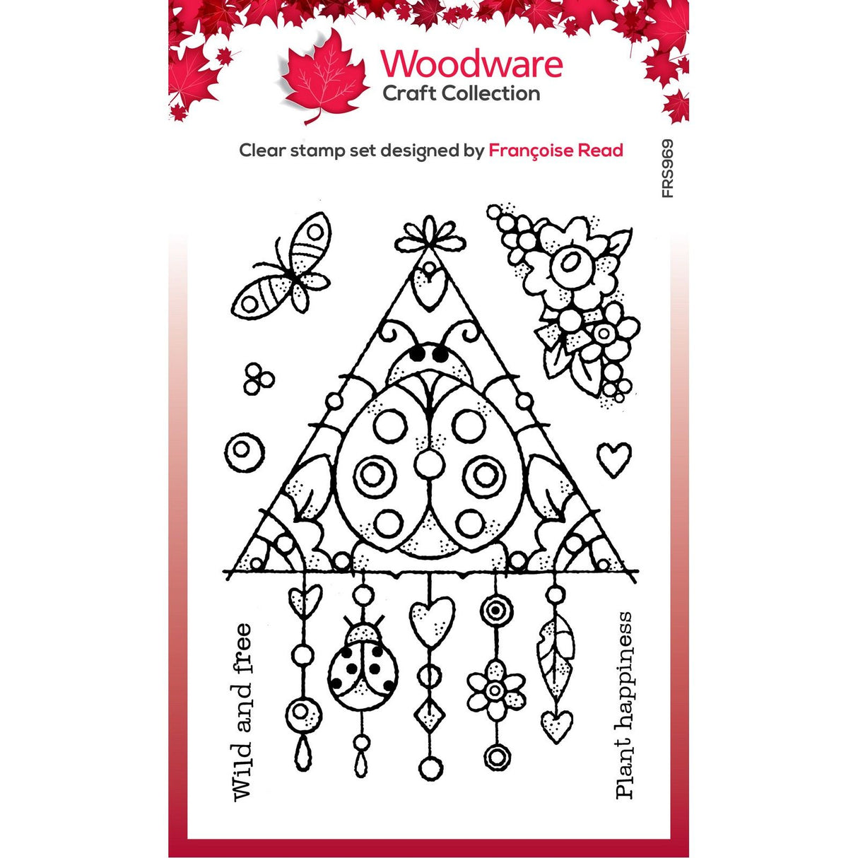 Woodware • clear singles stempel ladybird dream