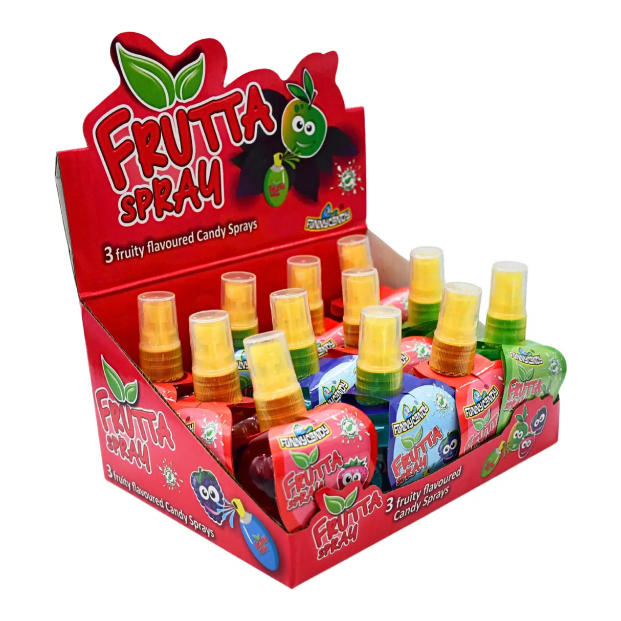 Spray drôle de bonbons frutta (12 pièces)