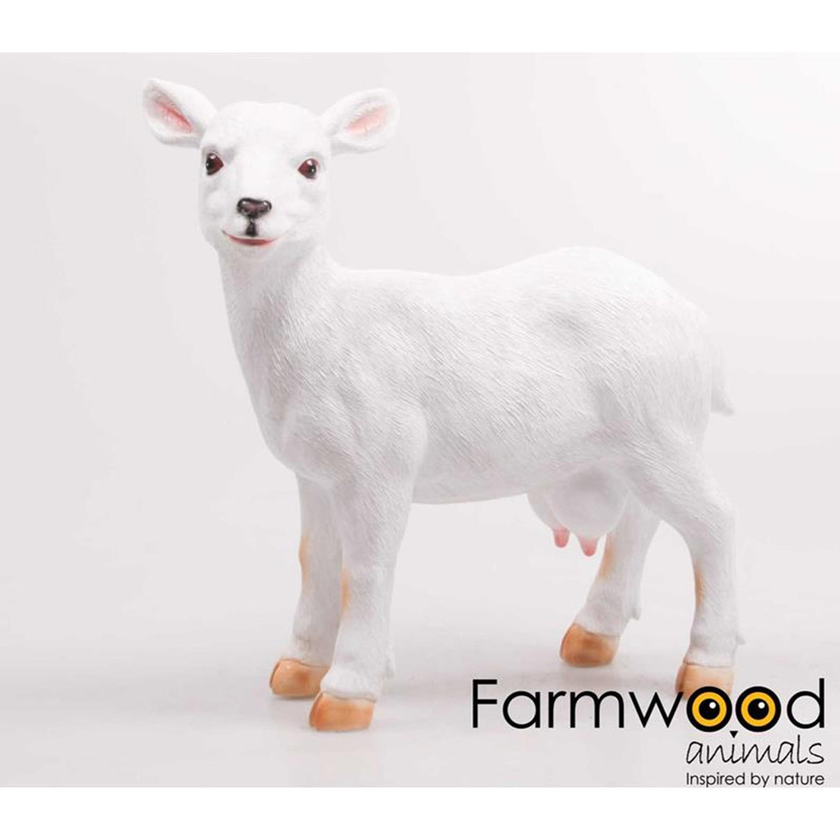 Statue de jardin animaux de ferme chèvre 28x10x32cm