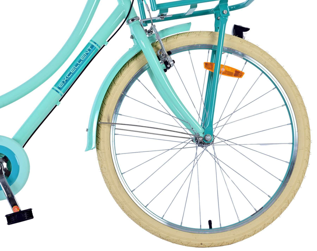 Vélo pour enfants Volare Excellent - Filles - 24 pouces - Vert - 3 vitesses