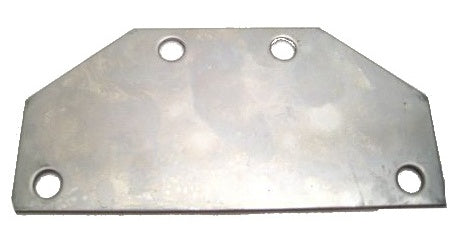 Adaptateur Plaque arrière lumière arrière 95 x 45 mm en acier inoxydable gris
