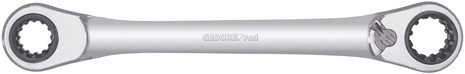 Gedore r07501019 Clé à cliquet double anneau | 4 en 1 | commutable | métrique - 3300899