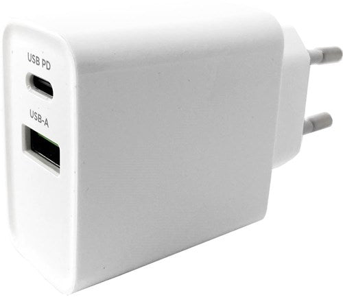 Chargeur rapide Gembird USB + USB-C 20w blanc - a9540151