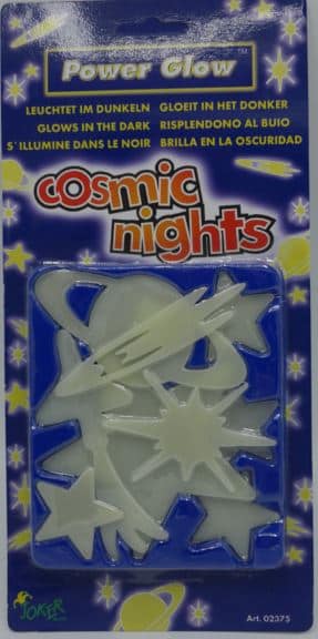 Les étoiles lumineuses joker des jeux universitaires pour le plafond brillent dans le noir