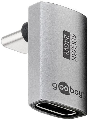 Adaptateur USB-C Enzo Goobay | mâle femelle | verticale | longue | Adaptateur 90 degrés - 9550434