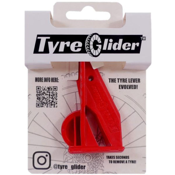 Acheteur de pneu ergonomique de Glieur de pneu 7,8 x 4,3 cm rouge