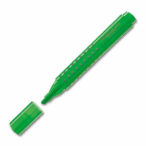Marqueur de texte Van der Doelen vert de Faber Castel avec prise en main facile