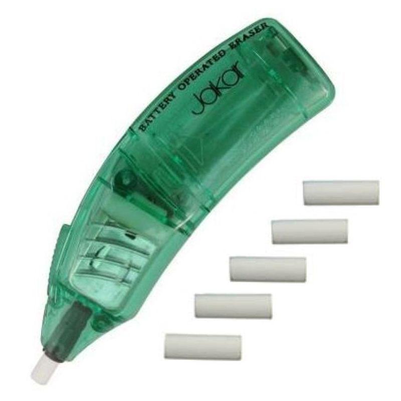 Gomme électronique Van der Doelen, fonctionnant sur batterie, en différentes couleurs