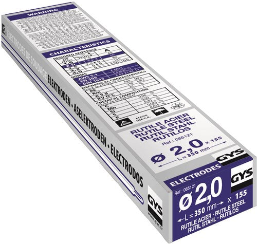 Électrodes Gys acier diam. 2.0 (x155) 5193085121