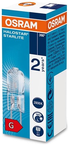 Prise halogène 20w 12v claire g4 starlite - 5300602