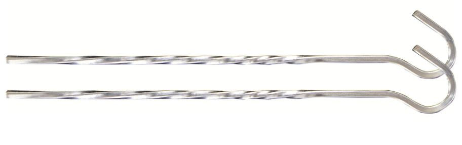 Highlander Twisted Tent Hareng 18 cm Steel 10 pièces Silver