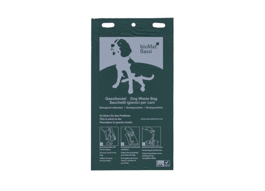 Sacs de merde de chien à compostable biomate - 50 sacs