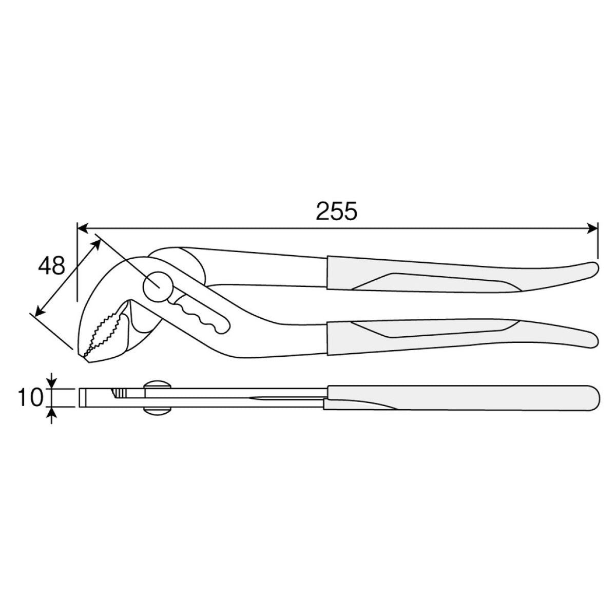 Pince multiprise Hozan p-245 l=255mm
