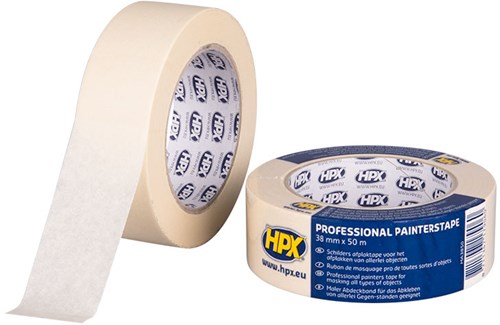 Hpx products ruban de masquage ruban de masquage 60 c blanc crème 38 mm x 50 m