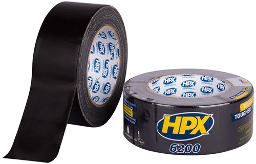 Hpx products ruban de réparation ruban adhésif noir 48 mm x 25 m