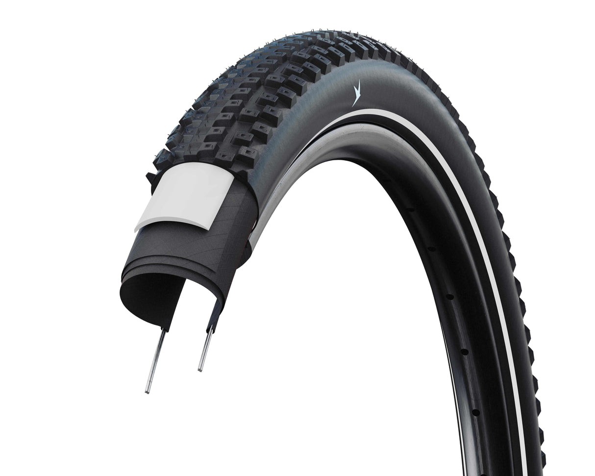 Schwalbe benelux b.v. Schwalbe bub. 60-584 27,5 x 2,35 pare-crevaison hybride advancer b b-sk+rt hs 636 vert - 11159551.01