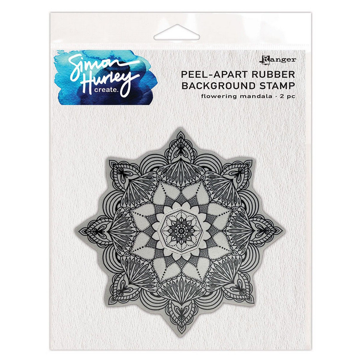 Ranger Ink Ranger • Simon Hurley crée. contexte timbre floraison mandala