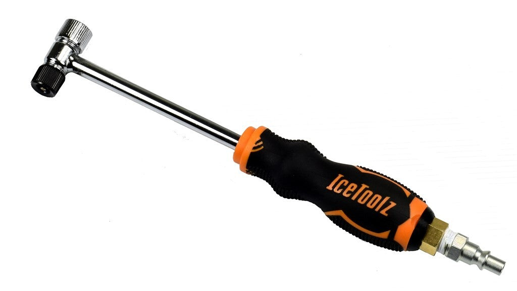 Poignée de compresseur de pompe Buzaglo icetoolz + raccord rapide orion, a191a