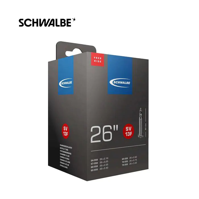 Schwalbe Inner Tube FV SV13F 26 Wide 54 57 60 62 65 70 75-559