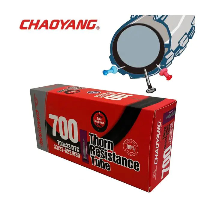 Chaoyang 28x1 5 8x1 3 8 (37 40-622) anti-crevaison 3,7 mm (résistance aux épines) fv 48 mm y122508+3